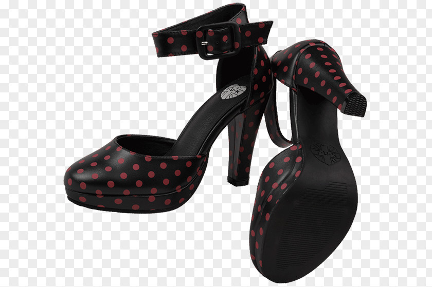 Boho Pattern Court Shoe High-heeled Sandal PNG