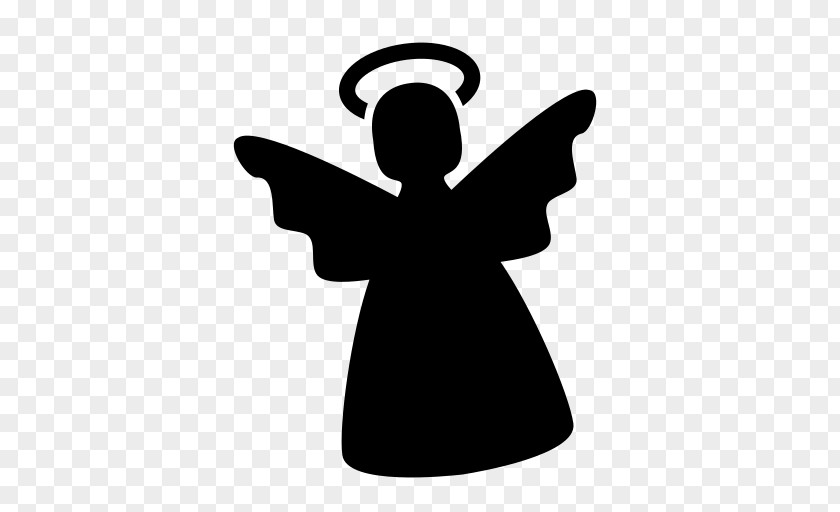 Celebrate Christmas Silhouette Angel Clip Art PNG