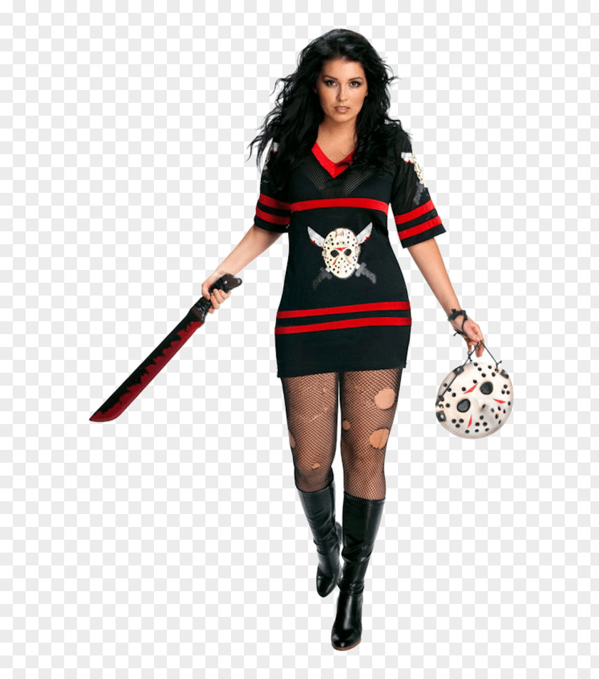 Classy Lady Motorcycle Jason Voorhees Halloween Costume Miss Adult PNG