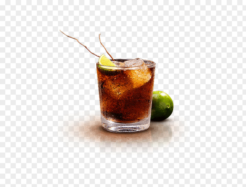 Cocktail Rum And Coke Cola Black Russian Garnish Long Island Iced Tea PNG