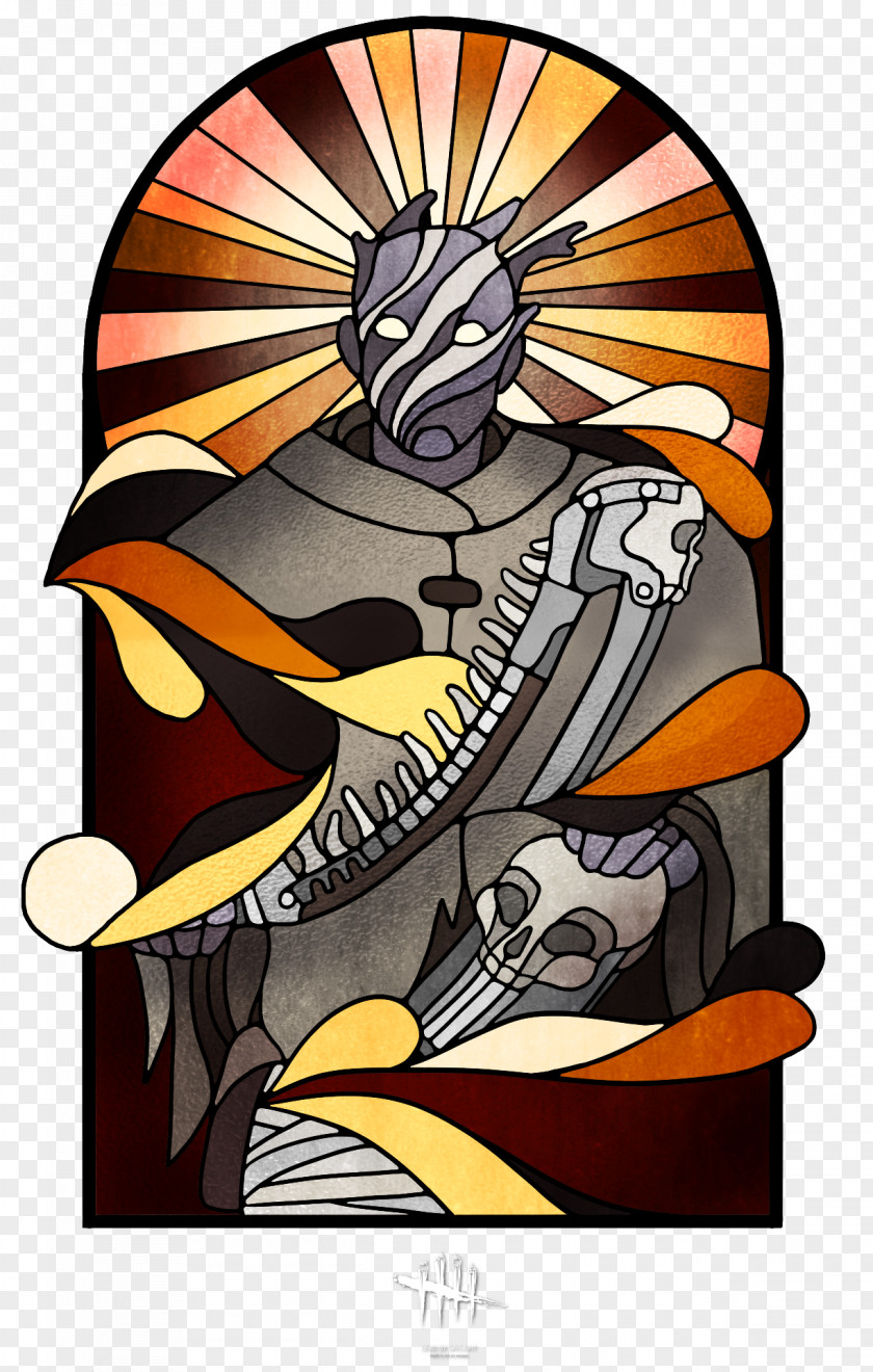 Dead By Daylight Dwight Fiction Stained Glass Game Illustration PNG