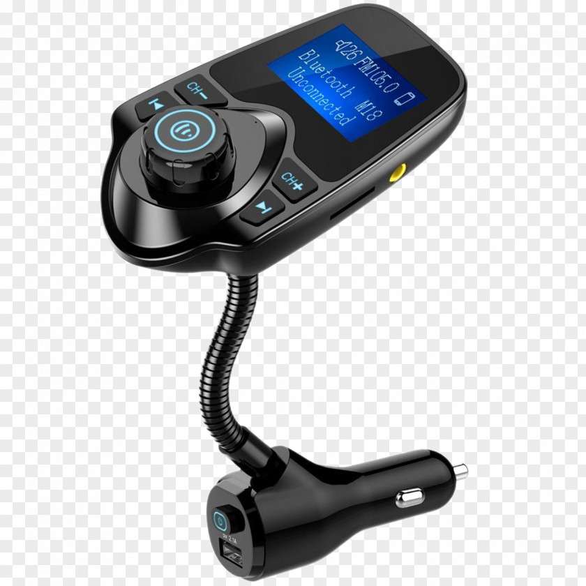 USB FM Transmitter Handsfree Frequency Modulation Wireless PNG