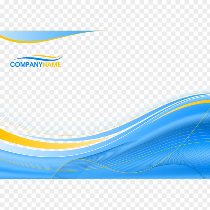 Blue Background With Wavy Lines PNG