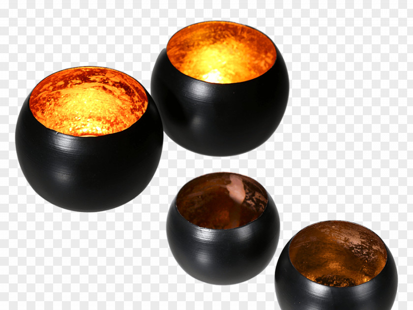 Gold Metal Tealight Copper Coating PNG