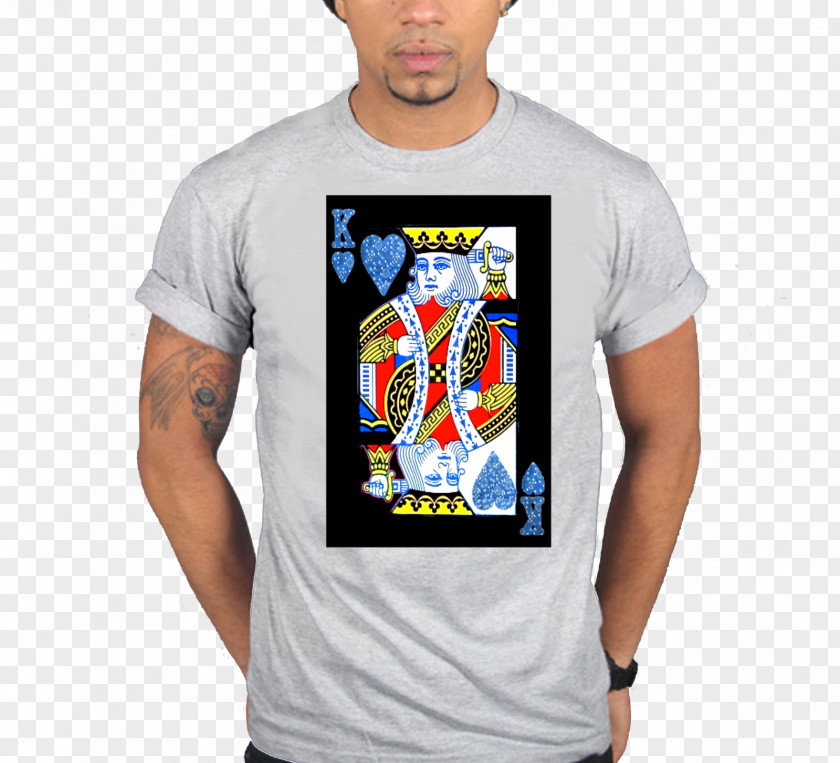 King Of Hearts Playing Card T-shirt Hoodie Sweater Sleeve Bluza PNG