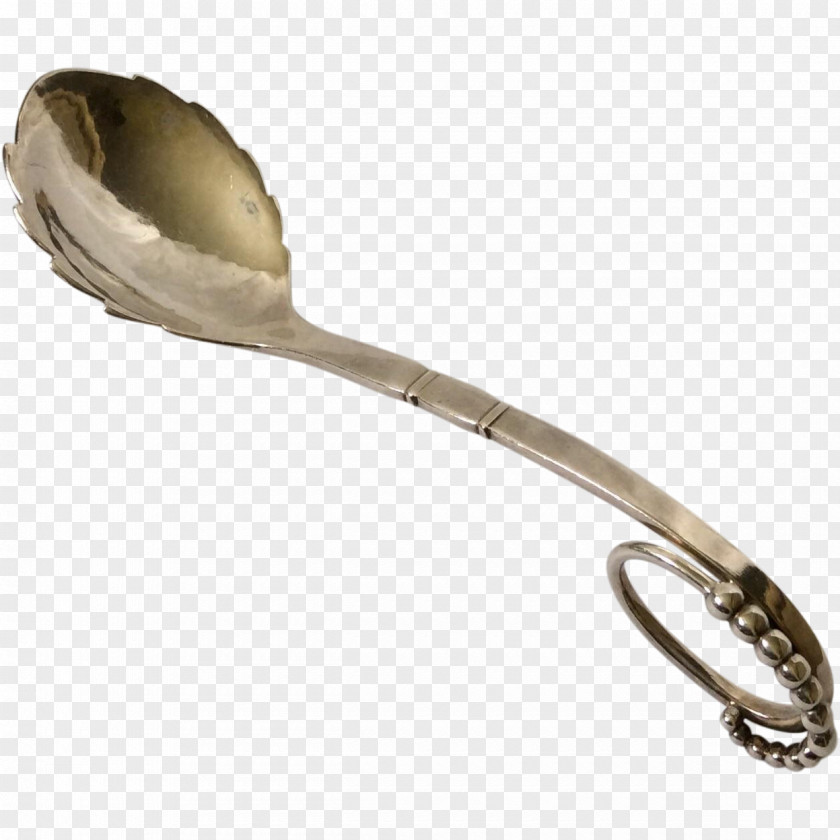 Ladle Spoon Cutlery Art Nouveau Sterling Silver PNG