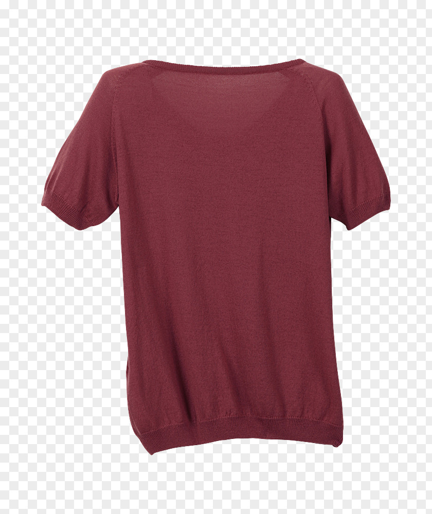 Pullover Sleeve Shoulder Maroon PNG