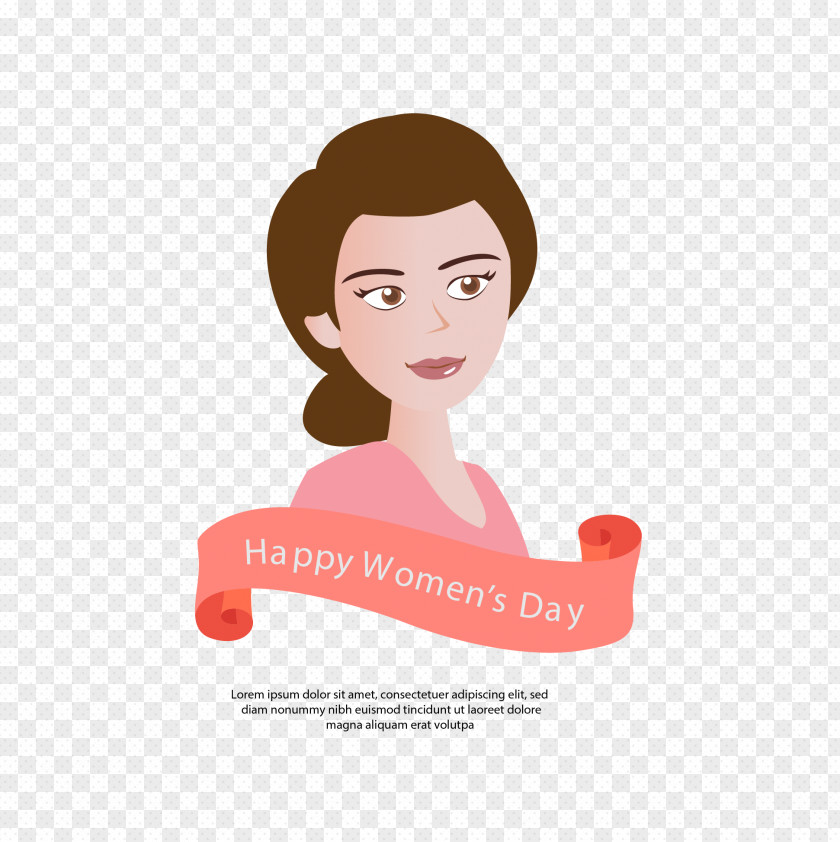 Beautiful Woman Picture International Womens Day Illustration PNG