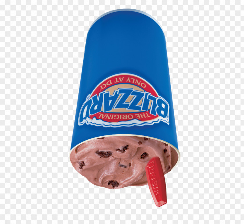 Blizzard Chocolate Brownie Ice Cream Milkshake Reese's Peanut Butter Cups Sundae PNG