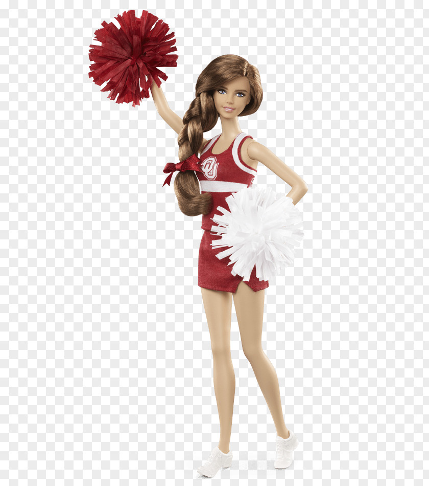 Cheerleader University Of Alabama Oklahoma Barbie Doll Sooners PNG
