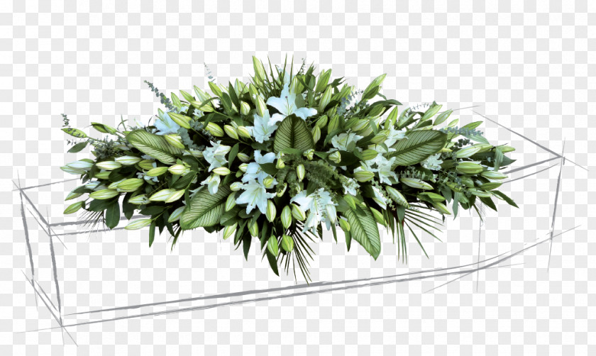 Funeral Floral Design Coffin Pompa Funebre Cut Flowers Flowerpot PNG