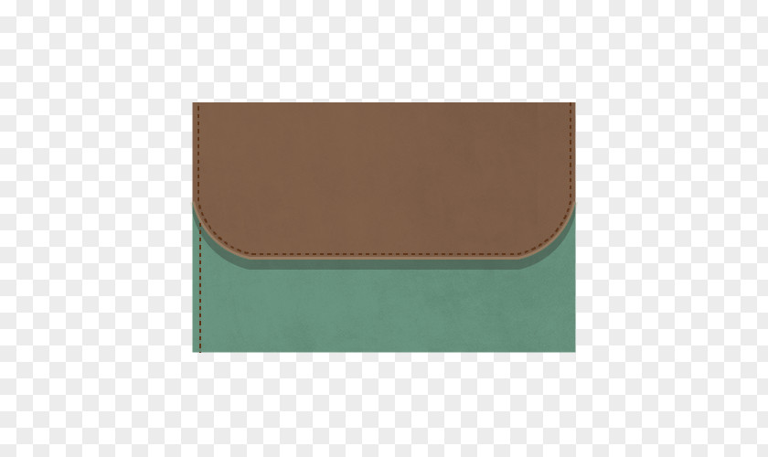 Wallet Brown Turquoise Rectangle PNG