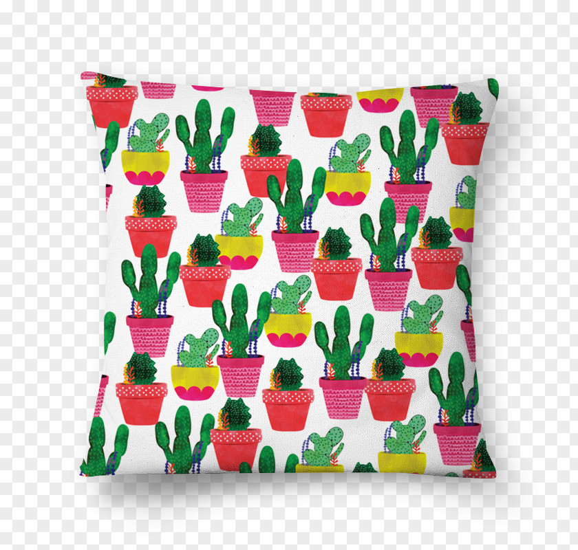 Cactus Cushion Throw Pillows Zipper Textile PNG