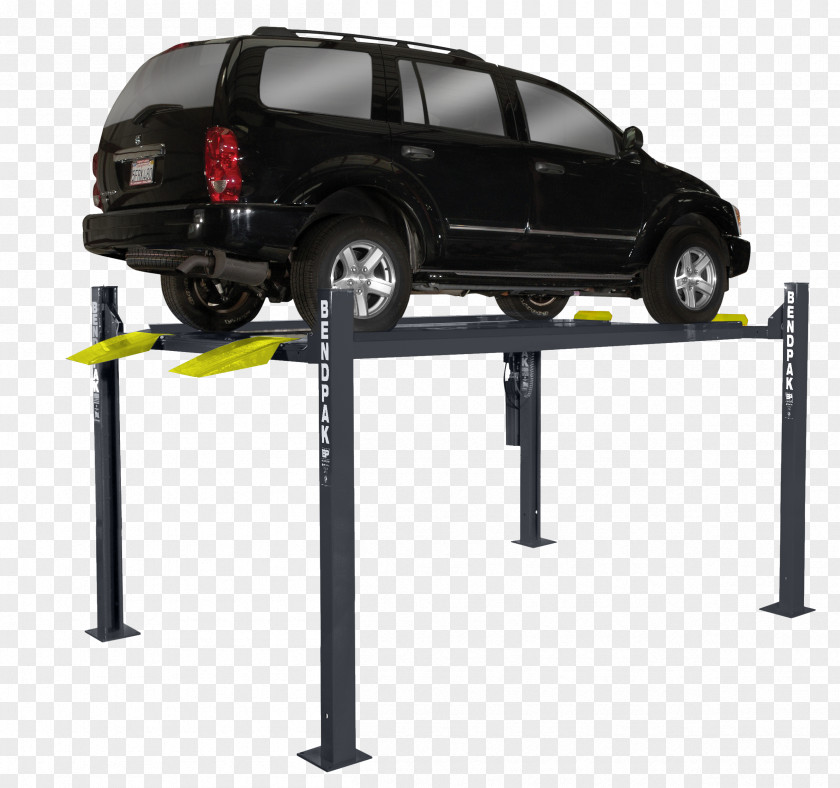 Concrete Parking Ramps BendPak 4 Post Car Lift 9,000 Lb Elevator HD-7W 7,000-lb. Capacity Short Runways Extra-Wide PNG