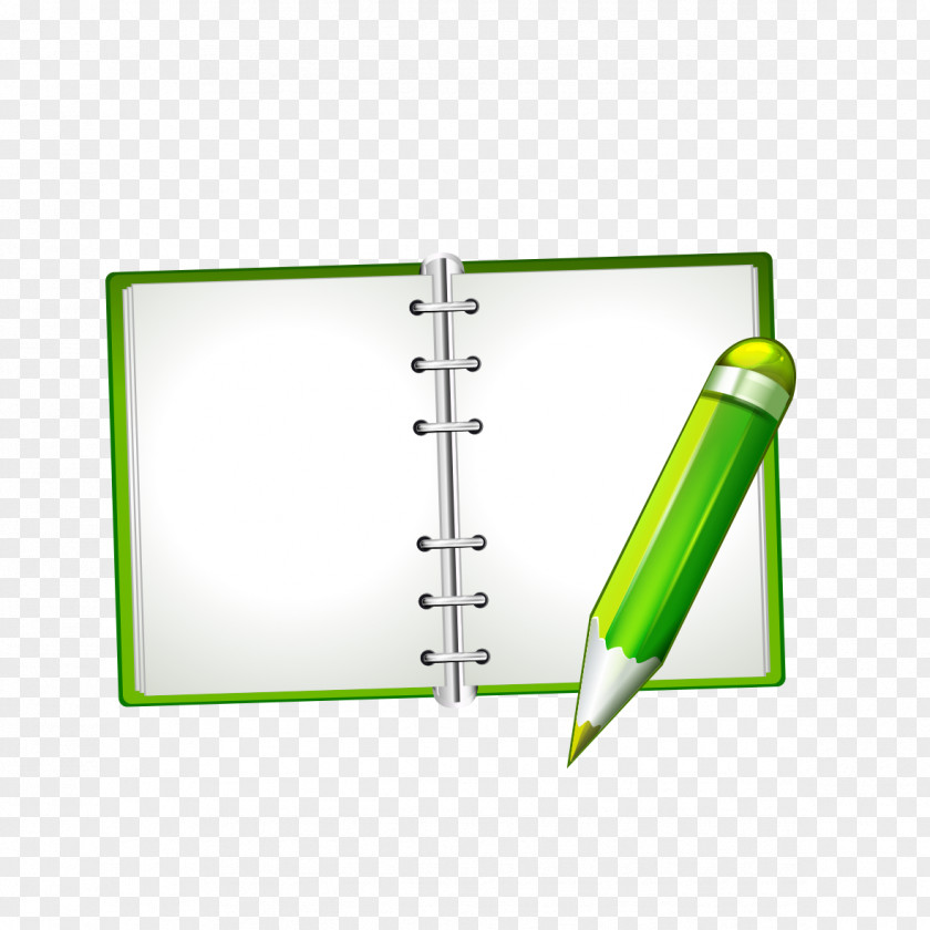 Green Pen And Note Download PNG