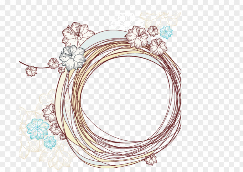 Vector Line Drawing Fashion Ring PNG