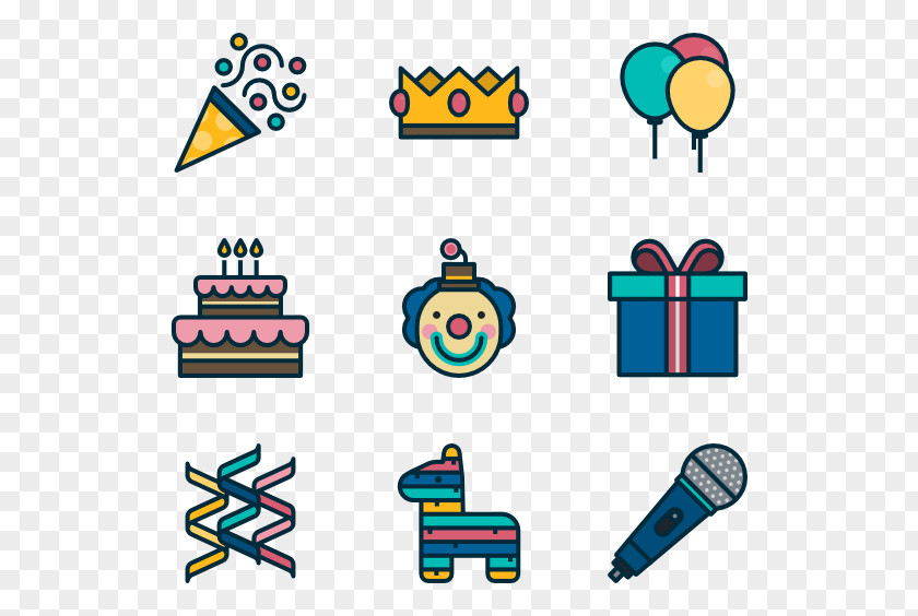 Birthday Party Cake Cupcake PNG