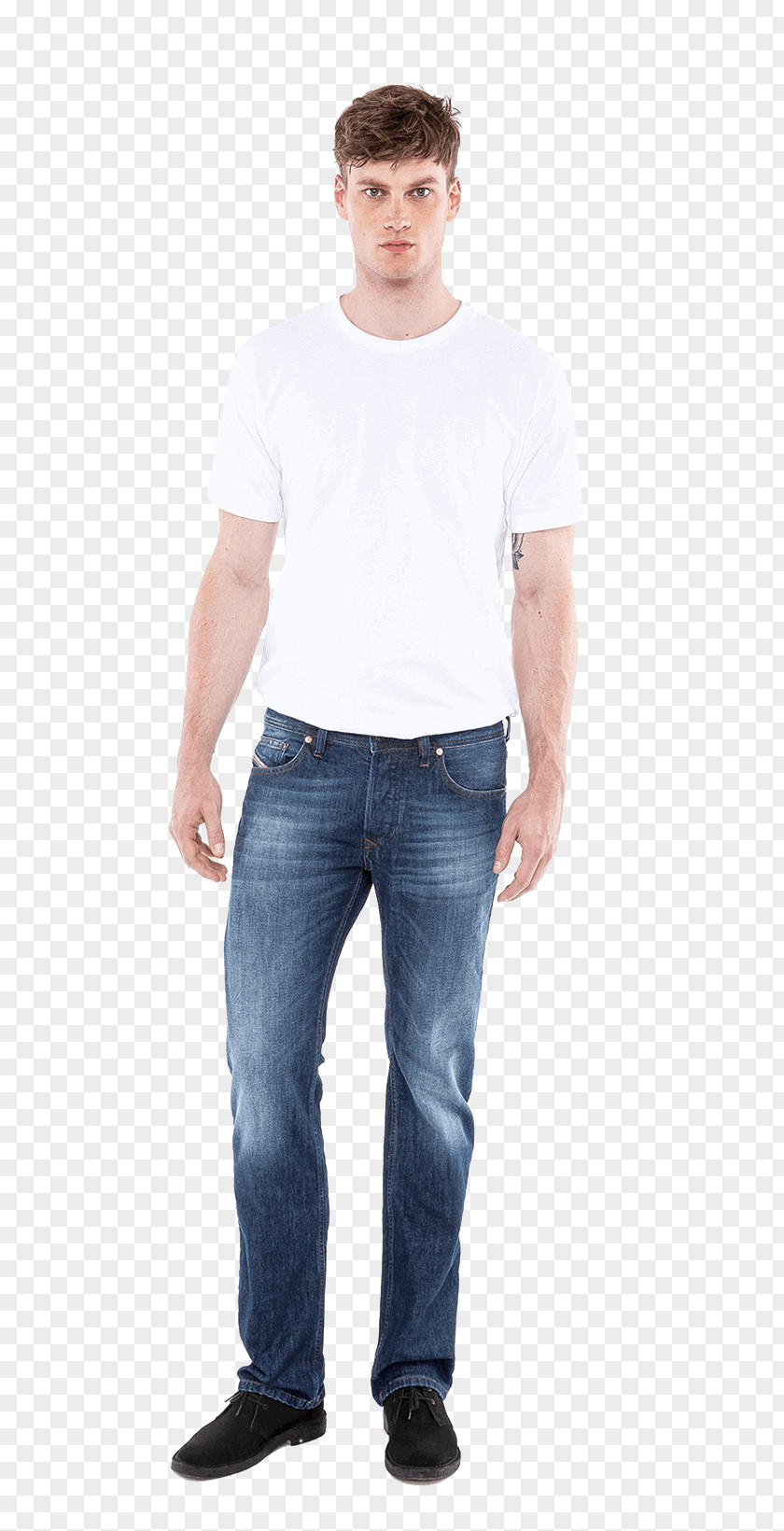 Casual Man Jeans T-shirt Denim Sleeve PNG