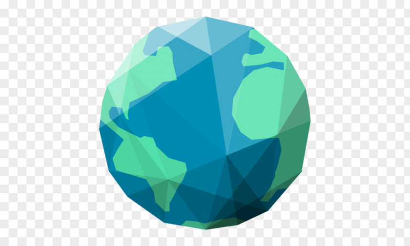Earth City Turquoise Sphere PNG