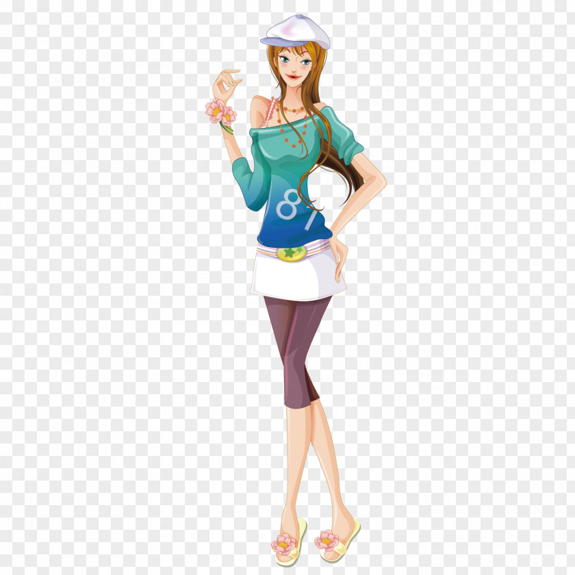 Fashion Tide Woman PNG