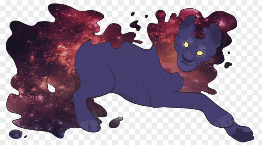 Outer Space Purple Dog Violet Cobalt Blue Carnivora PNG