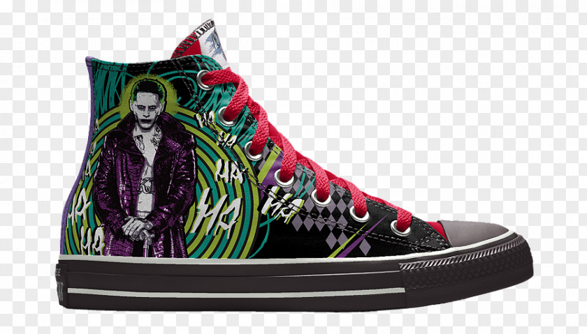 Sole Collector Harley Quinn Joker Converse Chuck Taylor All-Stars Sneakers PNG