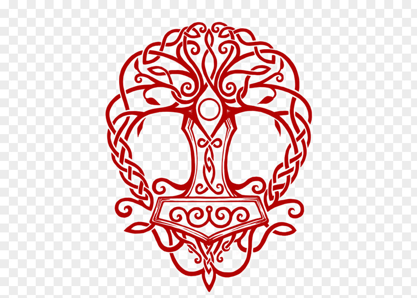 Thor Mjölnir Yggdrasil Tree Of Life Norse Mythology Odin PNG