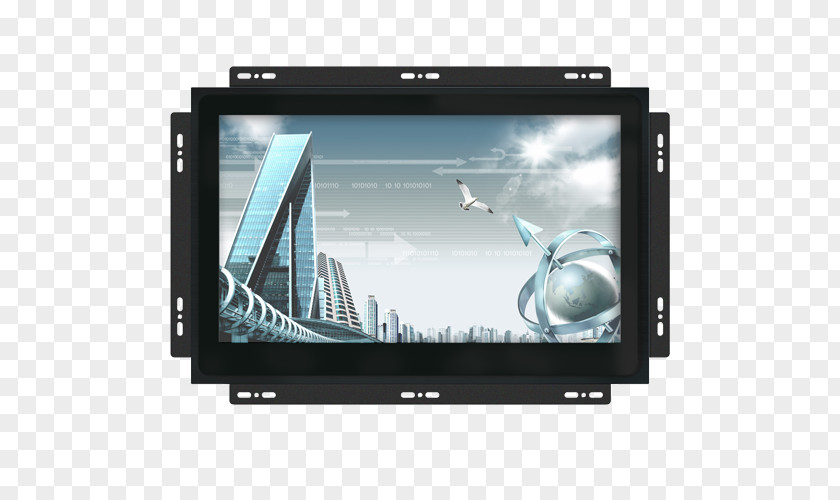 Aluminum Window Screens Touchscreen Capacitive Sensing Computer Monitors Display Device VGA Connector PNG