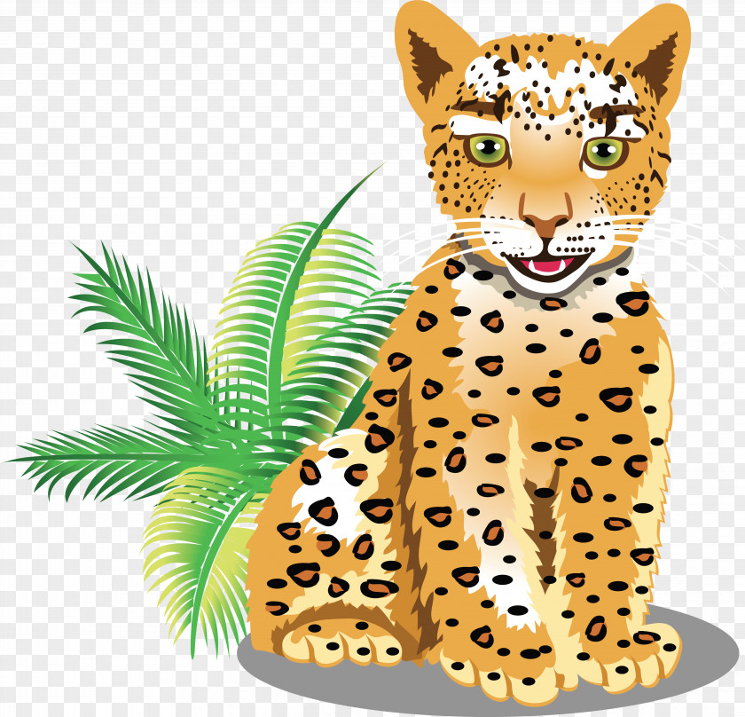 Cheetah Leopard Tiger Cartoon Clip Art PNG