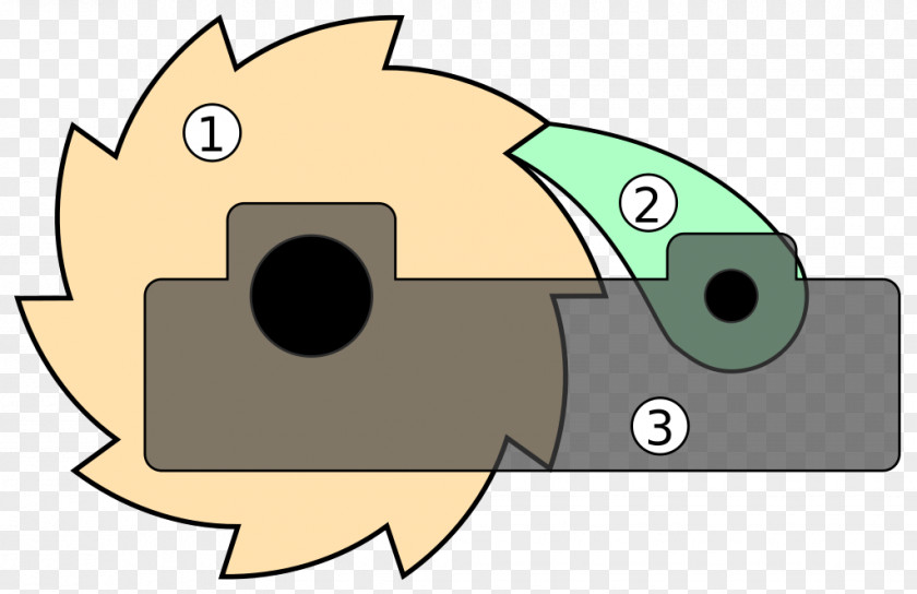 Creative Drawing Ratchet Mechanism Pawl Gear Movement PNG