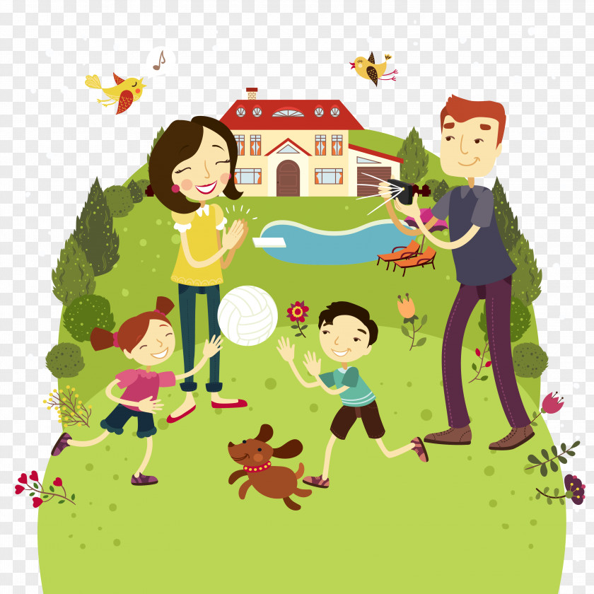 Family Outdoor Recreation Clip Art PNG