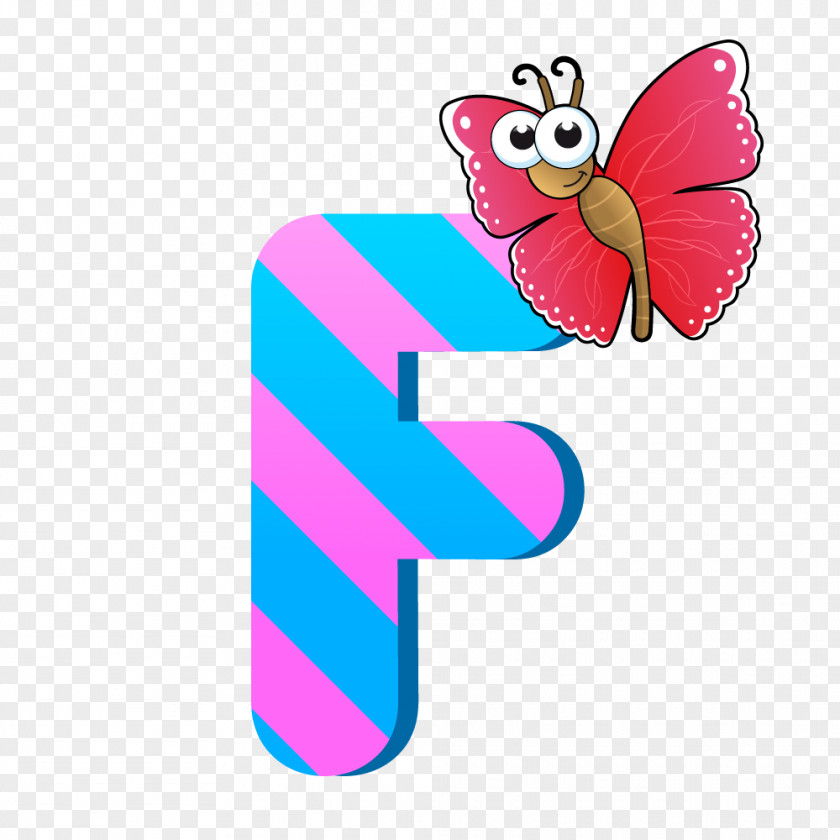 Letter F Insect Vector Graphics Cartoon Stock Illustration Clip Art PNG