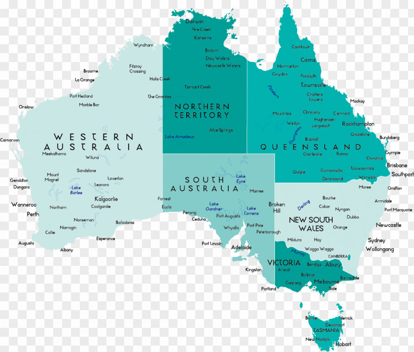 Map Of Australia Vector Clip Art PNG