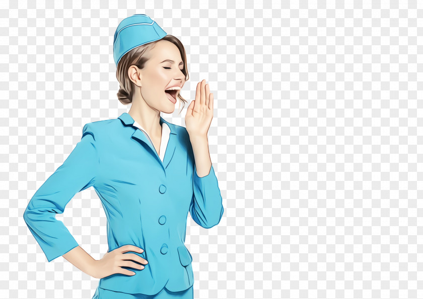 Sleeve Finger Turquoise Workwear Gesture Uniform Outerwear PNG