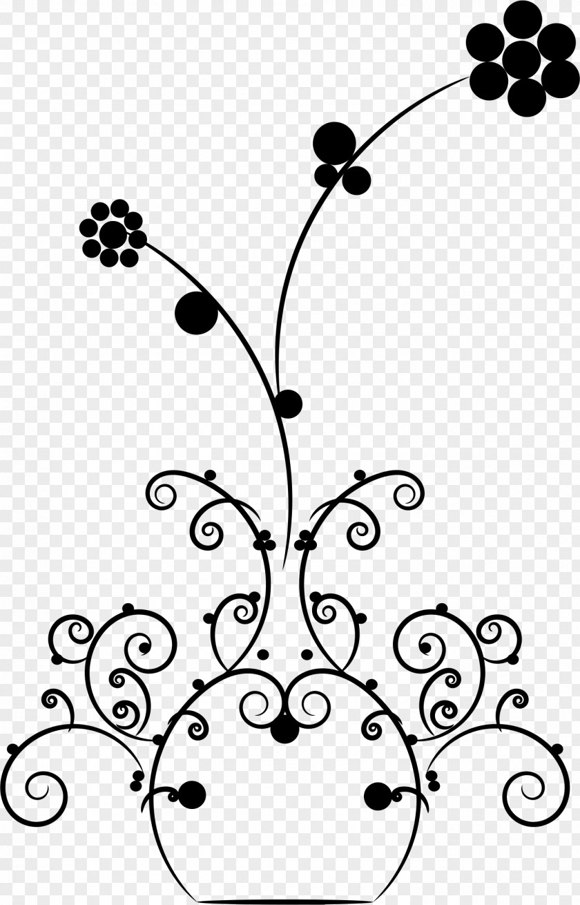 Vase Flowers In A Drawing Of PNG
