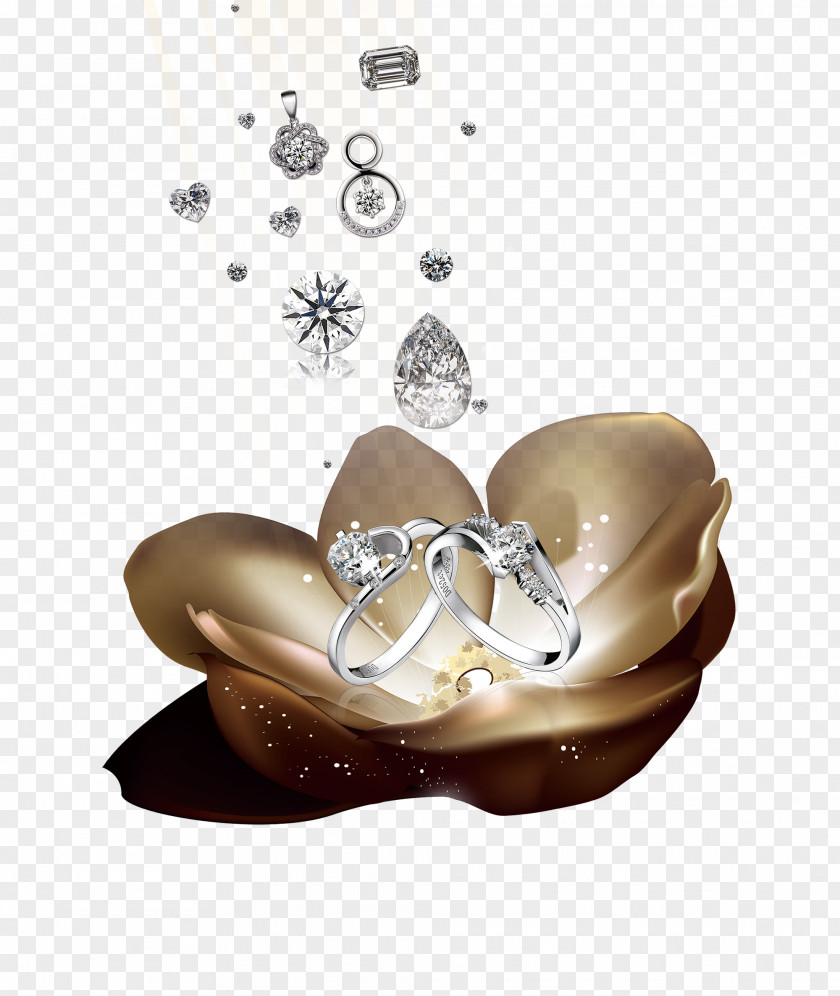 Couple Ring Wedding Jewellery Diamond PNG
