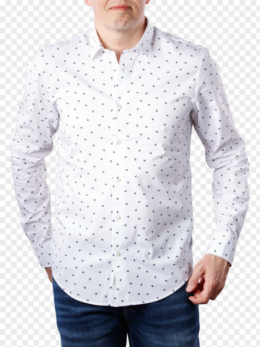 Denim White Shirt Long-sleeved T-shirt Scotch & Soda PNG