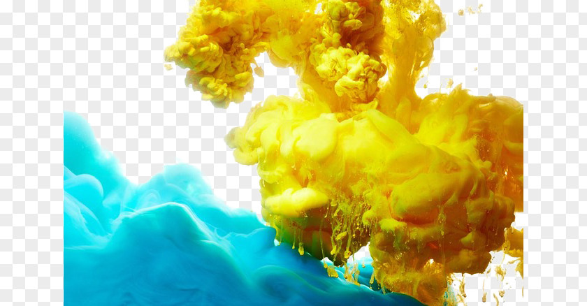Paint Splash Stock Photography Abstract Art PNG photography art, smoke, yellow and teal smokes clipart PNG