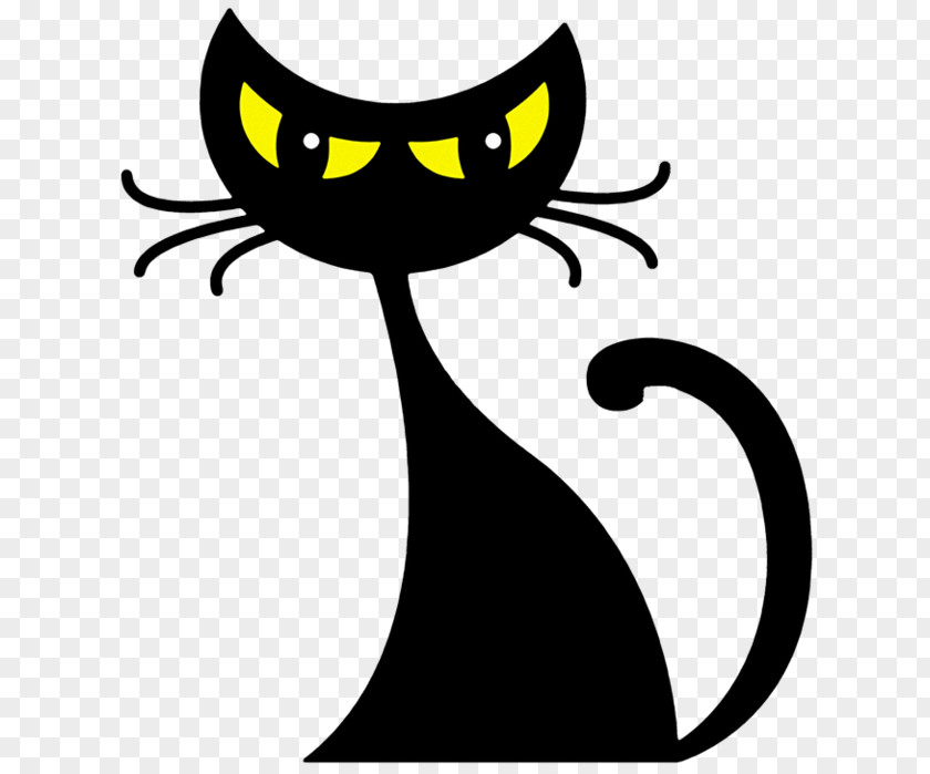 Tail Blackandwhite Cats Cartoon PNG