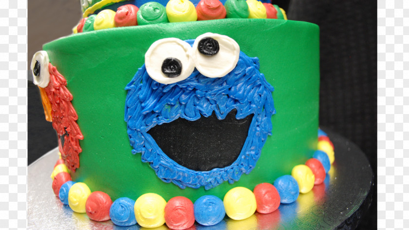 Cookie Monster Birthday Cake Sugar Frosting & Icing Torte Dripping PNG