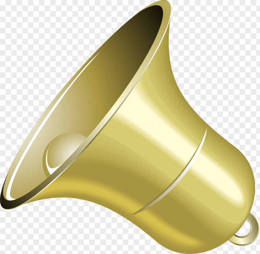 Golden Concise Bell Yellow PNG