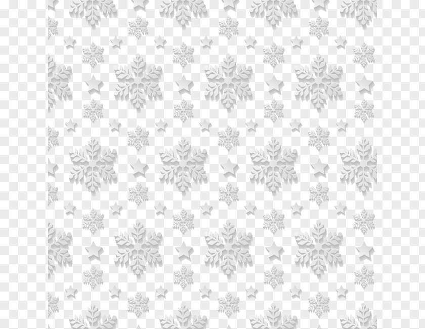 Snowflakes Seamless Vector Material White Textile Black Pattern PNG
