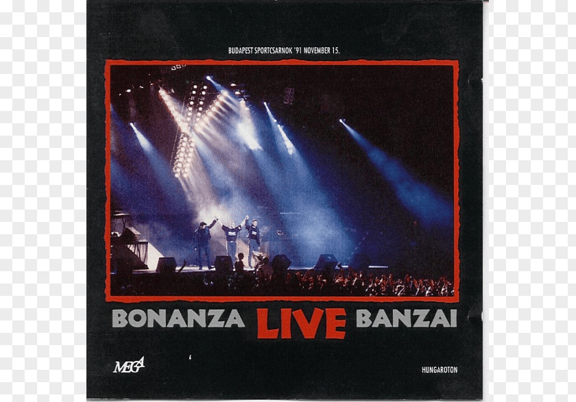 Bonanza Banzai Live Compact Disc Elmondatott Budapest Sportcsarnok PNG
