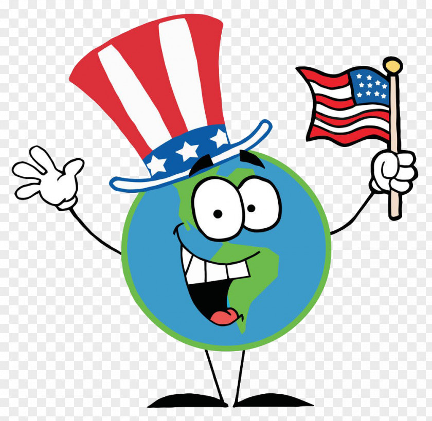 Cartoon Expression Take The Flag United States Free Content Clip Art PNG