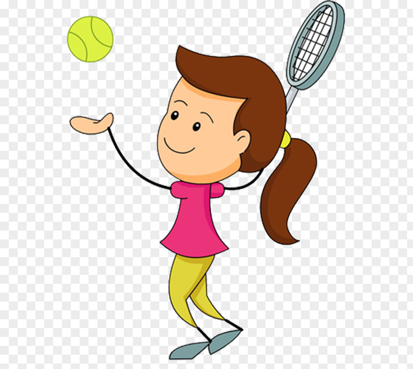 Children Playing Tennis Balls Backhand Clip Art PNG
