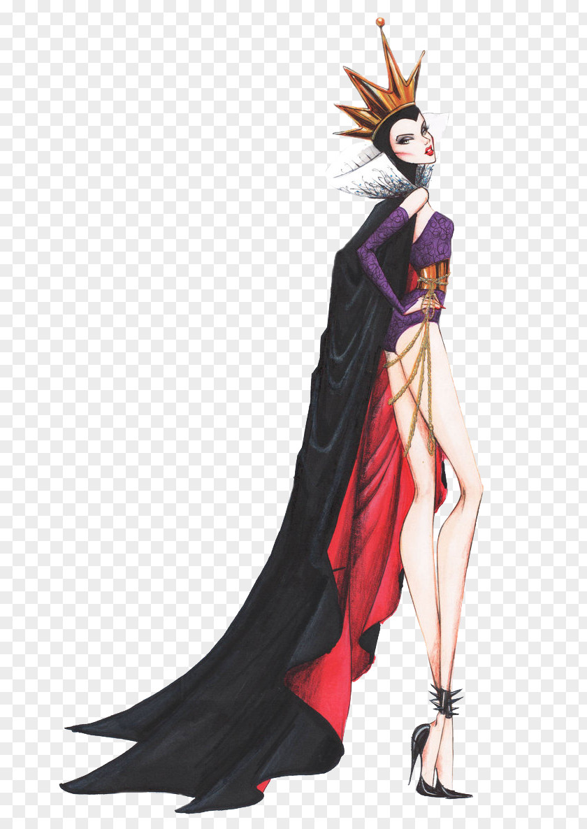 Hand-drawn Illustration Image Of Queen Evil Maleficent Disney Princess Drawing PNG