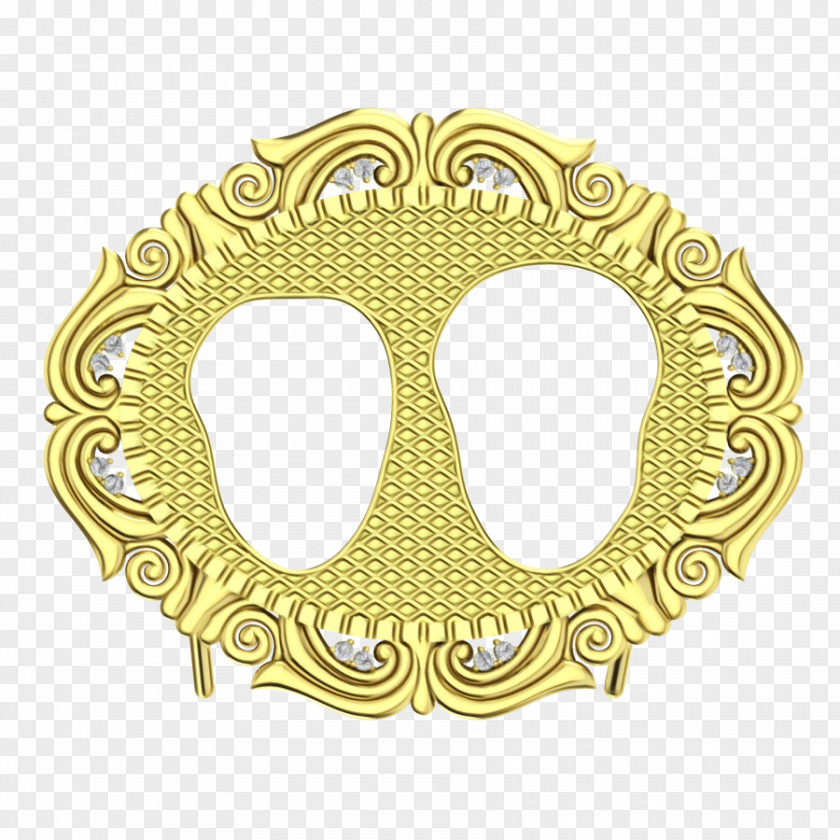 Oval Symbol Metal Background PNG