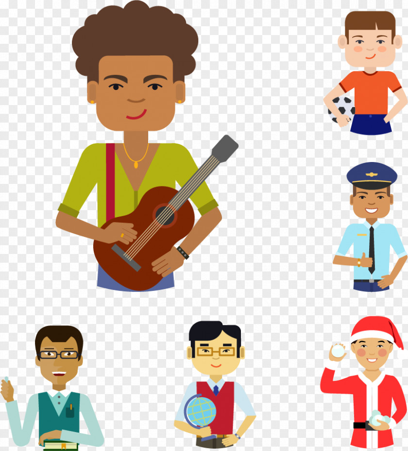 People Of Different Professions Creative Ppt Profession Clip Art PNG