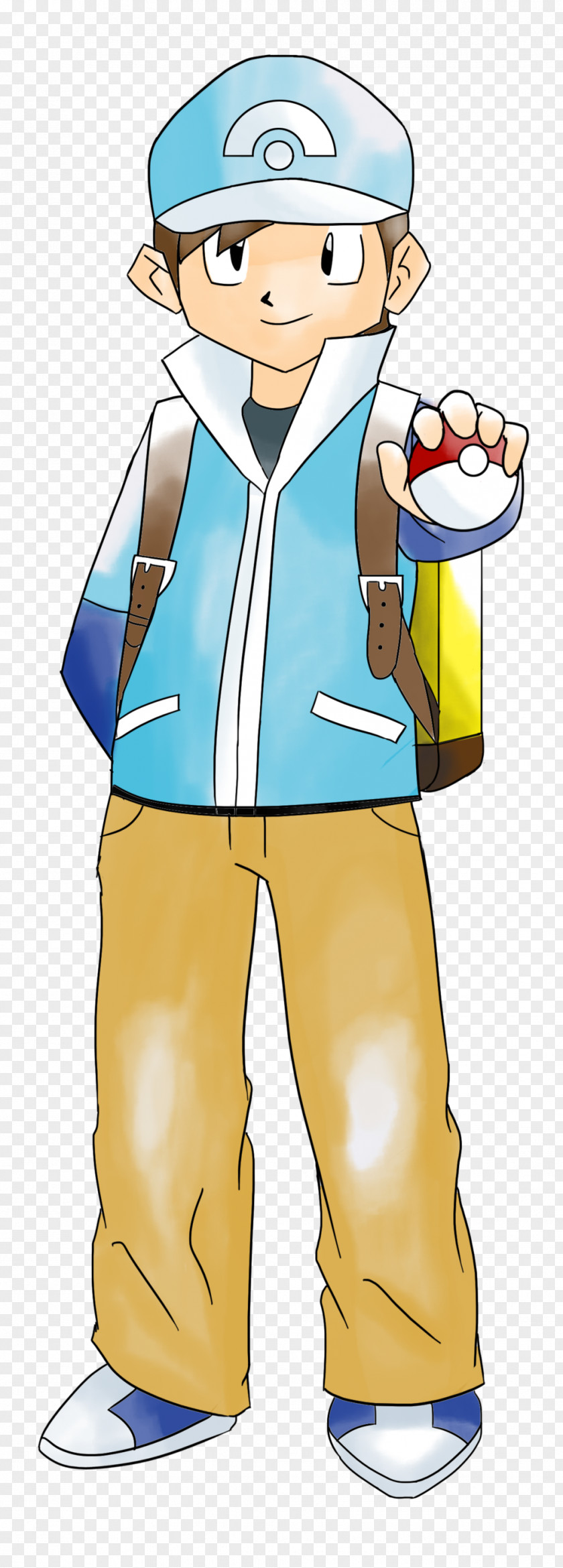 Pokémon Yellow Trainer Sneakers Uniform PNG
