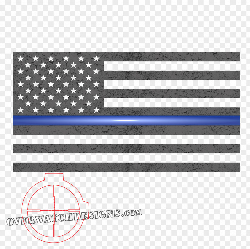 Thin Flag Of The United States Red Line Blue PNG